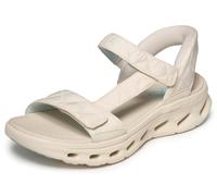 Skechers Sandales Plates GO Walk Glide-Step 2.0 JADA pour Femme, Naturel, Pointure 39