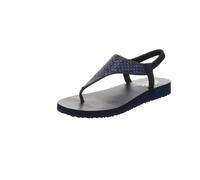 Skechers Femme Cali Méditation Rockstar, Bordure en Strass mitobuck Bleu Marine, 38 EU