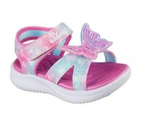 Skechers Sandales Plates pour bébé Fille Jumpsters Butterfly Brites, Rose., 5 Toddler