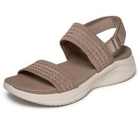 Skechers Sandales Plates Ultra Flex 3.0 pour Femme, Moka, Pointure 39