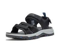 Skechers Sandales Prewitt à bout ouvert à quatre brides pour homme, noir, 39.5 EU