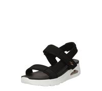 Skechers Sandales pour femme Uno Summer Stand2, bordure nylon noir, 39 EU