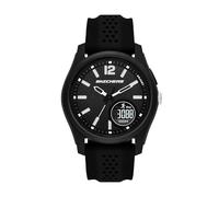 Skechers Sellas SR5268 Montre analogique numérique en Silicone pour Homme Noir