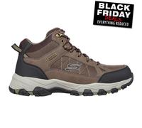 Skechers Selmen Melano Hommes Mémoire Mousse Marche Randonnée Terrain Boots Brun