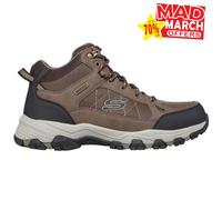 Skechers Waterproof Relaxed Fit: Selhommes - Melano Chaussures Moyen Width en Chocolat, Pointure 39.5