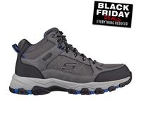 Skechers Homme Selmen Melano Botte de randonnée, Gray Leather/Synthetic/Mesh, 39.5 EU