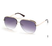 Skechers Semi-Rimless Metal Aviator en Doré Clair