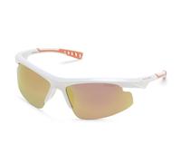 Skechers Semi-Rimless Sport Wrap Lunettes de soleil en Blanc