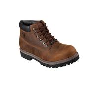 Skechers Bottes Sergeants Verdict, cuir Crazyhorse imperméable marron foncé, 41,5 EU