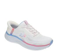 Skechers Skech Cloud Baskets à enfiler mains libres pour femme, blanc/multicolore, 36 EU