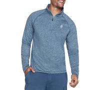 Skechers SKECH-KNITS ULTRA GO 1/4 Zip Chemise Pour Hommes MLT187 607 LBLW Bleu