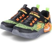 Skechers Skech O Saurus D o Lights K de la Maille Synthétique Lumière Jusqu'à Enfiler Sur Des Chaussures De Sport Noir Orange - 2 Royaume-Uni - 35 UE - 3 USA / Noir Orange