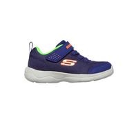 Skechers Skech-Stepz 2.0 - Mini Wanderer Chaussures Moyen Width en Bleu Marine/Vert-Lime, Pointure 25