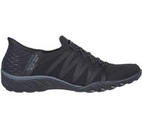 Skechers Skechers Black Breathe Easy Roll Slip In With Me Wide Fit Trainers