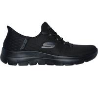 Skechers Skechers Black/chrome Womens Slip In Summits Dazzling Haze Trainers