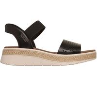Skechers Skechers Black Gold Bobs Sun Ray Slip In Sandals