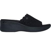 Skechers Pier-Lite Sandales Plates Light Essence pour Femme, Noir, Pointure 41