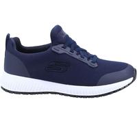 Skechers Skechers Blue Standard Fit Womens Squad Slip Resistant Work Trainers