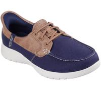 Skechers Skechers Blue Wide Fit On the GO Flex Palmilla Boat Shoes Blue EU 40 (UK 7)