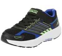 Skechers Skechers Boys, Baskets, Black Synthetic/Textile/Blue & Lime Trim,