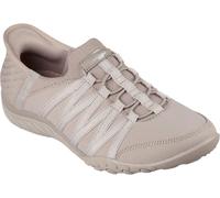 Skechers Skechers Brown Breathe Easy Roll Slip In With Me Wide Fit Trainers