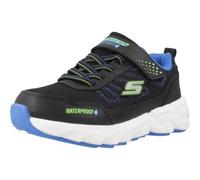 Skechers Baskets Elite Sport Tread – Textile synthétique noir, bordure bleue citron vert 43 (9.5 UK)