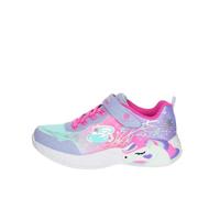 Skechers Skechers Girls, Baskets, Lavender Sparkle Mesh/Hot Pink Trim,
