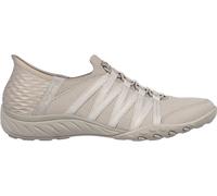 Skechers Skechers Grey Breathe Easy Roll Slip In With Me Wide Fit Trainers