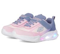 Skechers Baskets S-Lights Sola Glow Ombre Deluxe - Largeur moyenne - Gris/Rose clair Filles 22