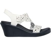 Skechers Skechers White Rumble On Wedge Sandals