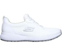 Skechers Skechers White Standard Fit Womens Squad Slip Resistant Work Trainers
