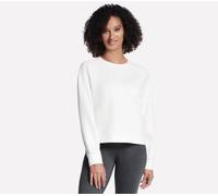 Skechers Skechluxe Elevate Crewneck en Blanc Cassé, Pointure Moyen