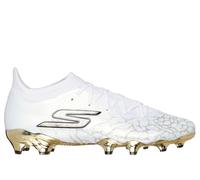 Skechers SKX_ 1.5 Elite FG Moyen Width en Blanc/Noir/Doré, Pointure 42.5, Hyper Burst