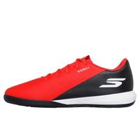 Skechers SKX_2 Academy IC Baskets de Football légères à Crampons pour Homme, Rouge/Bordure Noire, Pointure 43