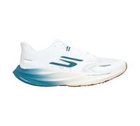 Skechers Aero Spark Performance Chaussures de Course pour Homme, White Textile/Blue Trim, 46 EU