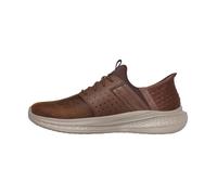Skechers Homme Slade Zachary Basket, Dark Brown Mesh/Leather, 45 EU