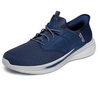 Skechers Slade Caster, Baskets Homme Tricot Synthétique Bleu Marine 47.5 EU