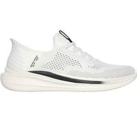 Skechers Homme Slade Quinto Chaussures Mains Libres Mocassin, Blanc, 43 EU