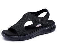 Skechers Sandales de sport Flex Appeal 2.0 Deja Vu Femme Noir 40 EU