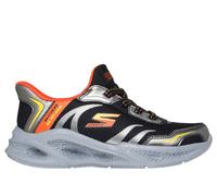 Skechers Slip-in S-Lights: Meteor-Lights Shoes Moyen Width en Noir/Argent, Pointure 27