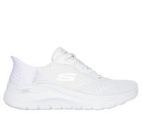 Skechers Slip-ins: Arch Fit 2.0 - Easy Chic Chaussures Moyen Width en Blanc, Pointure 36, Vegan, Lavable en machine