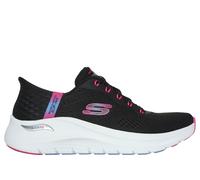 Skechers Women's Arch Fit 2.0 Easy Chic Hands Free Slip-ins Sneaker, BKHP Black Hot Pink, 39 EU