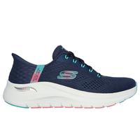 Skechers Slip-ins: Arch Fit 2.0 - Easy Chic Shoes Moyen Width en Bleu Marine/Turquoise, Pointure 38, Vegan, Lavable en machine