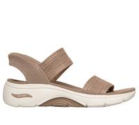 Skechers Slip-ins: Arch Fit 2.0 Sandal - Kennedy Chaussures Moyen Width en Brun Clair, Pointure 37, Vegan, Lavable en machine