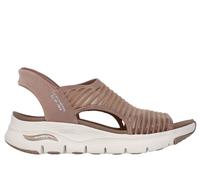Skechers Slip-ins: Arch Fit - Euclid Beach Chaussures Moyen Width en Moka, Pointure 37, Vegan, Lavable en machine