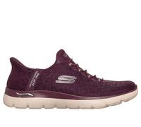 Skechers Slip-ins: Arch Fit Summits - Luxe Leopard Chaussures Moyen Width en Prune, Pointure 39.5, Vegan, Lavable en machine