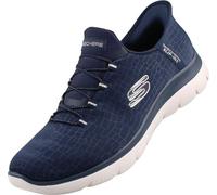 Skechers Femme Summits Classy Night Basket, Bleu Marine, 38 EU