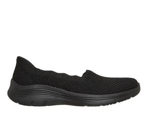 Skechers Slip-ins: Bedford - Autumn Views Chaussures Moyen Width en Noir, Pointure 37, Vegan, Lavable en machine
