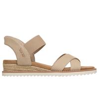 Skechers Slip-ins: BOBS Desert Kiss - Golden Lily Chaussures Moyen Width en Beige, Pointure 36, Vegan, Lavable en machine