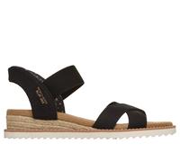 Skechers Slip-ins: BOBS Desert Kiss - Golden Lily Chaussures Moyen Width en Noir, Pointure 40, Vegan, Lavable en machine
